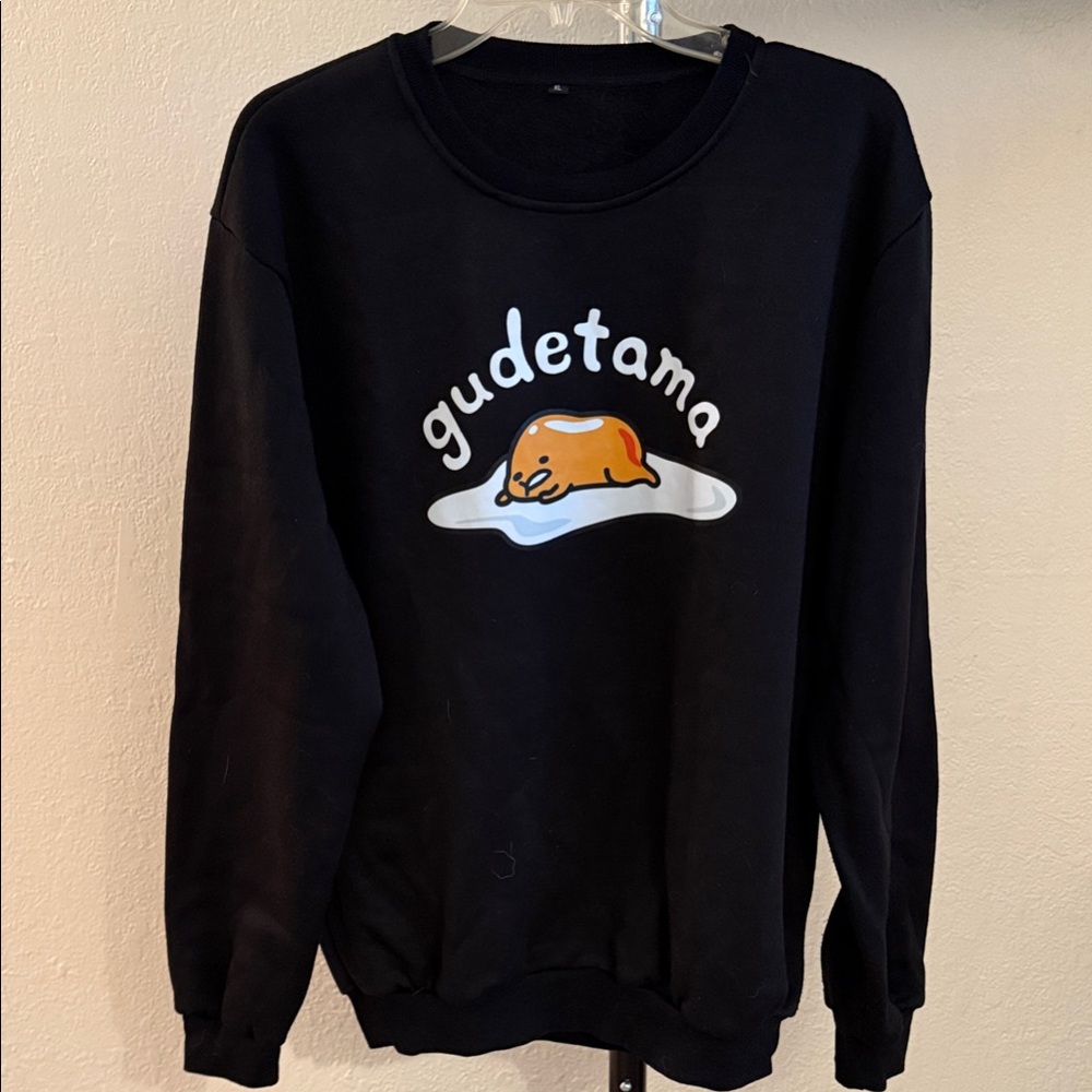 Gudetama Black Sweater
